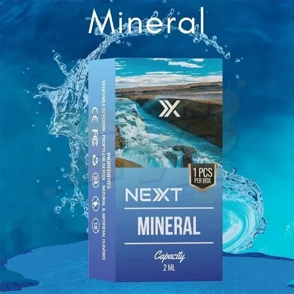 หัวพอต Next Pod 2ml กลิ่น น้ำแร่ หอมสะอาดแบบมินิมอล สดชื่นลึก ๆ ให้ฟีลคล้ายอากาศยามเช้าในภูเขา เหมาะกับสายสุขุมที่ชอบความเรียบเท่ สั่งเลย…แล้วมาสัมผัสความสดใสแบบบริสุทธิ์